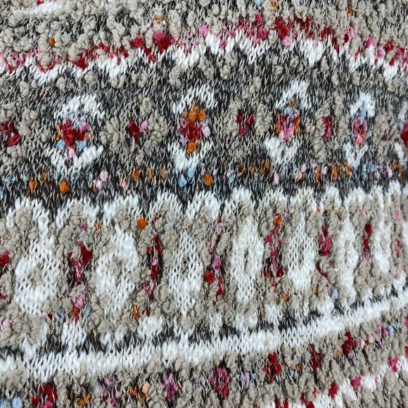 Aeropostale Multicolor Cardigan Sweater Nordic Bobble Knit Open Front Womens Sm - Picture 8 of 13